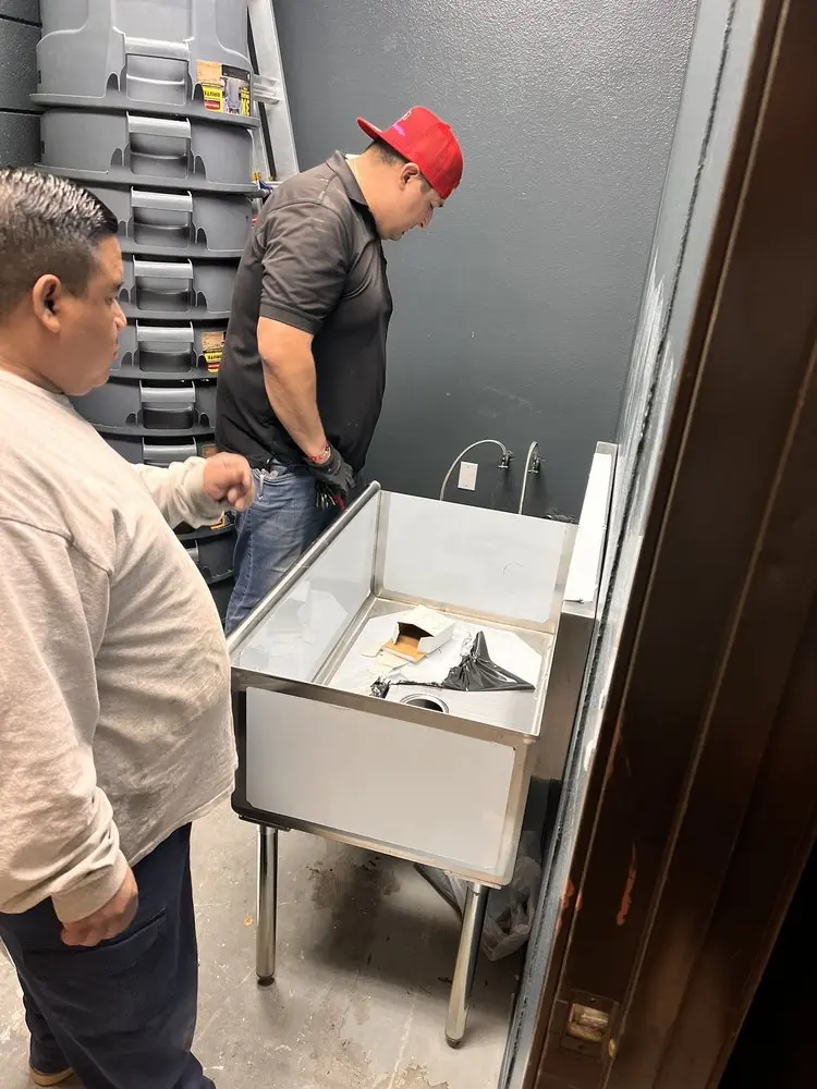 Commercial plumbing and sink installation in Miami Station